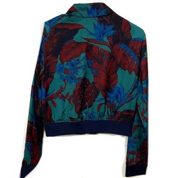 Urban Outfitters Retro Cropped Full Zip Jacket - Picture 2 of 4